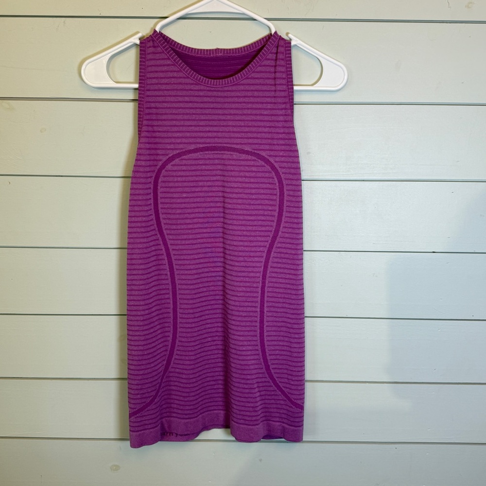 Lululemon swiftly tech racerback tank top pink women’s size‎ 8
